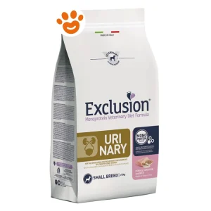 Exclusion Dog Urinary Adult Small Breed Maiale Sorgo e Riso