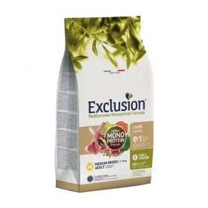 Exclusion Mediterraneo Cibo Per Cani Adulti Gusto Agnello 3Kg