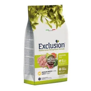 Exclusion Mediterraneo Cibo Per Cani Adulti Gusto Pollo 3Kg