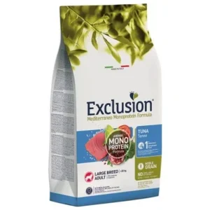 Exclusion Mediterraneo Cibo Per Cani Adulti Taglia Grande Gusto Tonno 12Kg
