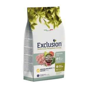 Exclusion Mediterraneo Cibo Per Cani Maturi Gusto Pollo 12Kg