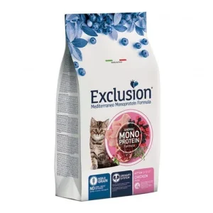 Exclusion Mediterraneo Cibo Per Gattini Gusto Pollo 1,5Kg