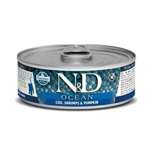 Farmina Cat N&amp;D Ocean Tonno, Merluzzo, Gamberetti e Zucca Kitten