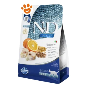 Farmina Cat N&D Ocean Ancestral Grain Adult Merluzzo, Farro, Avena e Arancia