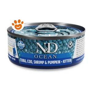 Farmina Cat N&D Ocean Kitten Tonno, Merluzzo, Gambero e Zucca