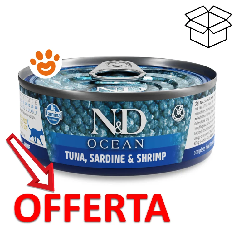 Farmina Cat N&D Ocean Tonno Sardine e Gamberetto - Image 2