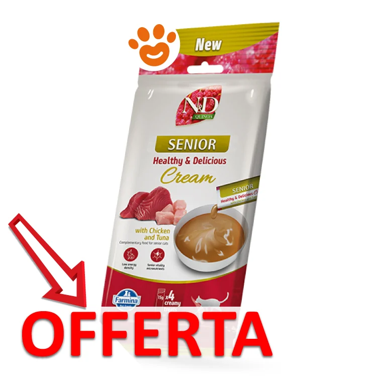 Farmina Cat N&D Quinoa Senior Cream al Pollo e Tonno - Image 2