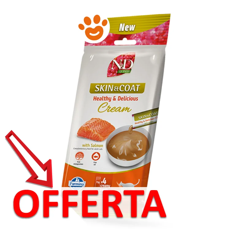 Farmina Cat N&D Quinoa Skin&Coat Cream al Salmone - Image 2