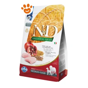 Farmina Dog N&D Ancestral Grain Adult Medium Maxi Pollo e Melograno