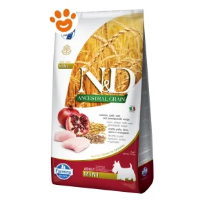 Farmina Dog N&D Ancestral Grain Adult Mini Pollo e Melograno