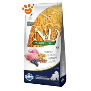 Farmina Dog N&D Ancestral Grain Puppy Medium Maxi Agnello e Mirtillo