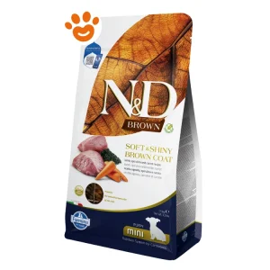 Farmina Dog N&D Brown Puppy Mini Agnello, Spirulina e Carote
