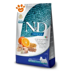 Farmina Dog N&D Ocean Adult Mini con Merluzzo, Zucca e Arancia