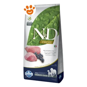 Farmina Dog N&D Prime Adult Medium Maxi Grain Free Agnello e Mirtillo