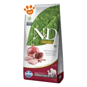 Farmina Dog N&D Prime Adult Medium Maxi Grain Free Pollo e Melograno