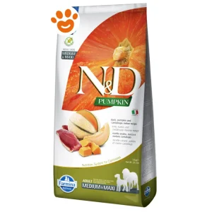 Farmina Dog N&D Pumpkin Adult Medium Maxi Anatra, Zucca e Melone Cantalupo