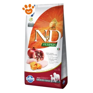 Farmina Dog N&D Pumpkin Adult Medium Maxi Pollo, Zucca e Melograno