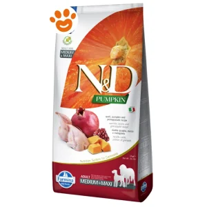 Farmina Dog N&D Pumpkin Adult Medium Maxi Quaglia, Zucca e Melograno