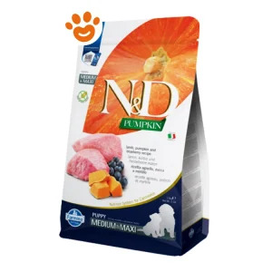 Farmina Dog N&D Pumpkin Puppy Medium Maxi Agnello, Zucca e Mirtilli