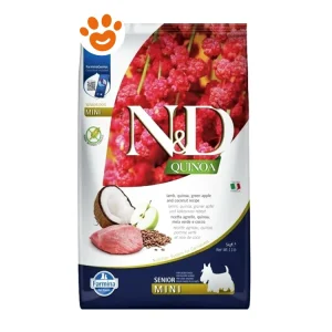 Farmina Dog N&D Quinoa Senior Mini Agnello, Mela Verde e Cocco
