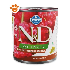 Farmina Dog N&D Quinoa Skin & Coat Adult Cervo e Cocco