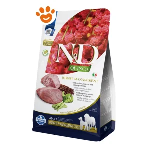 Farmina Dog N&D Quinoa Weight Management Adult Medium Large Agnello