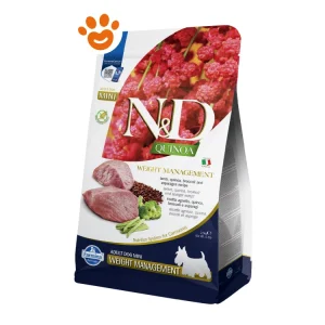 Farmina Dog N&D Quinoa Weight Management Adult Mini Agnello