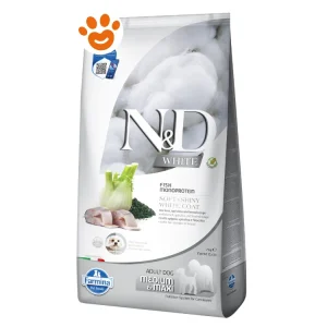 Farmina Dog N&D White Adult Medium Maxi Branzino, Finocchio e Spirulina