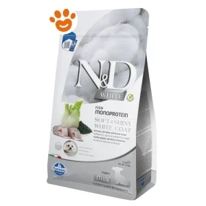 Farmina Dog N&D White Puppy Mini Branzino, Finocchio e Spirulina