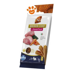 Farmina Dog Snack Dental Treat N&D Brown Coat Agnello Mini