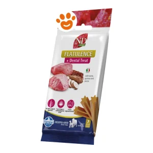 Farmina Dog Snack Dental Treat N&D Quinoa Flatulence Agnello Medium/Maxi