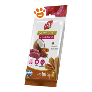 Farmina Dog Snack Dental Treat N&D Quinoa Skin&Coat Cervo Mini