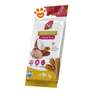 Farmina Dog Snack Dental Treat N&D Quinoa Skin&Coat Quaglia Mini