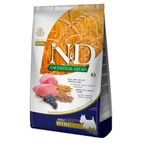 FARMINA N&amp;D Cane Ancestral Mini Adult - Agnello, Farro, Avena e Mirtillo 800gr