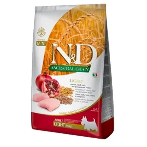 FARMINA N&amp;D Cane Ancestral Mini Light - Pollo, Farro, Avena e Melograno 2,5Kg