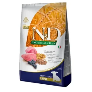 FARMINA N&amp;D Cane Ancestral Mini Puppy - Agnello, Farro, Avena e Mirtillo 2,5Kg