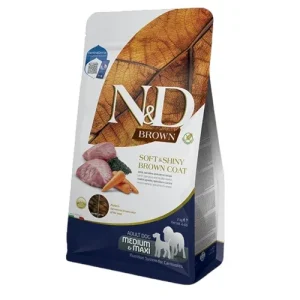 FARMINA N&amp;D Cane Brown GF Medium/Maxi Adult - Agnello, Spirulina e Carote 2Kg
