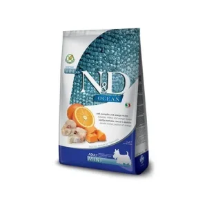 Farmina N&amp;D cane Ocean Merluzzo, Zucca e Arancia Adult Mini