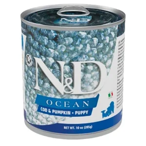 FARMINA N&amp;D Cane Ocean Puppy - Merluzzo e Zucca 6x285gr