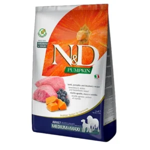 FARMINA N&amp;D Cane Pumpkin GF Medium/Maxi Adult - Agnello, Zucca e Mirtillo 2,5Kg