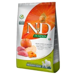 FARMINA N&amp;D Cane Pumpkin GF Medium/Maxi Adult - Cinghiale, Zucca e Mela 2,5Kg
