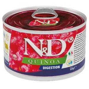 FARMINA N&amp;D Cane Quinoa Digestion Mini - Agnello 6x140gr