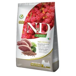 FARMINA N&amp;D Cane Quinoa GF Mini Neutered - Anatra, Quinoa, Broccoli e Asparagi 2,5Kg