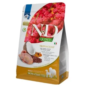FARMINA N&amp;D Cane Quinoa Skin&amp;Coat GF Medium/Maxi Adult - Quaglia, Quinoa, Cocco e Curcuma 2,5Kg