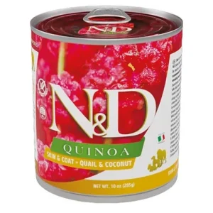 FARMINA N&amp;D Cane Quinoa Skin&amp;Coat - Quaglia e Cocco 6x285gr