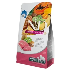 FARMINA N&amp;D Cane Tropical Medium/Maxi Adult - Maiale, Farro, Avena e Frutti Tropicali 2Kg