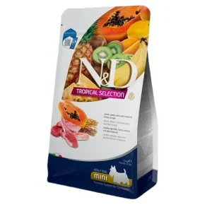 FARMINA N&amp;D Cane Tropical Mini Adult - Agnello, Farro, Avena e Frutti Tropicali 5Kg
