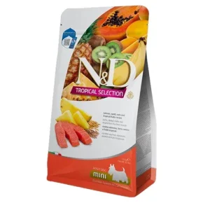 FARMINA N&amp;D Cane Tropical Mini Adult - Salmone, Farro, Avena e Frutti Tropicali 1,5Kg