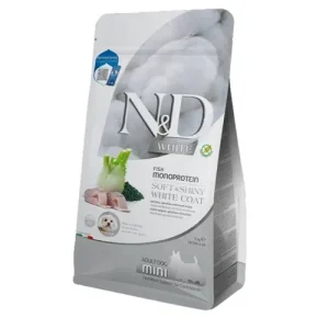 FARMINA N&amp;D Cane White GF Mini Adult - Spigola, Spirulina e Finocchio 2Kg