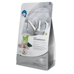 FARMINA N&amp;D Cane White Mini Puppy - Spigola, Spirulina e Finocchio 1,5Kg